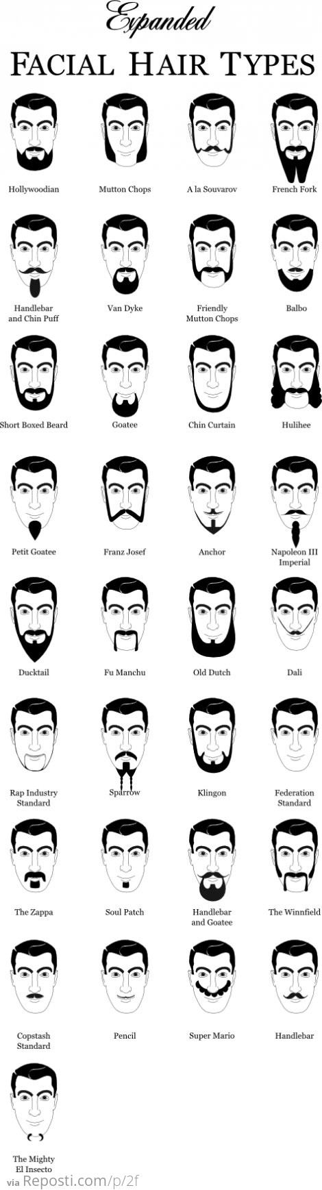 Facial Hair Types