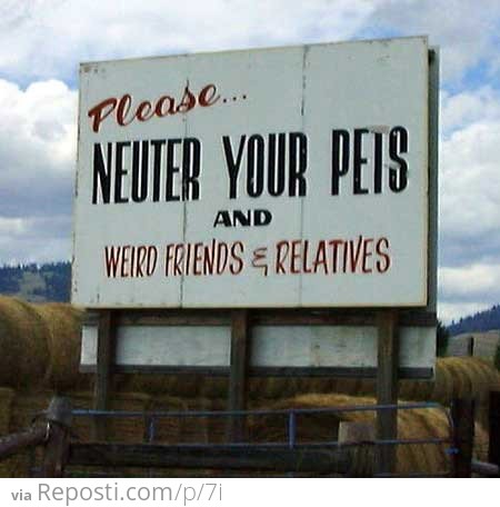 Neuter Your Pets