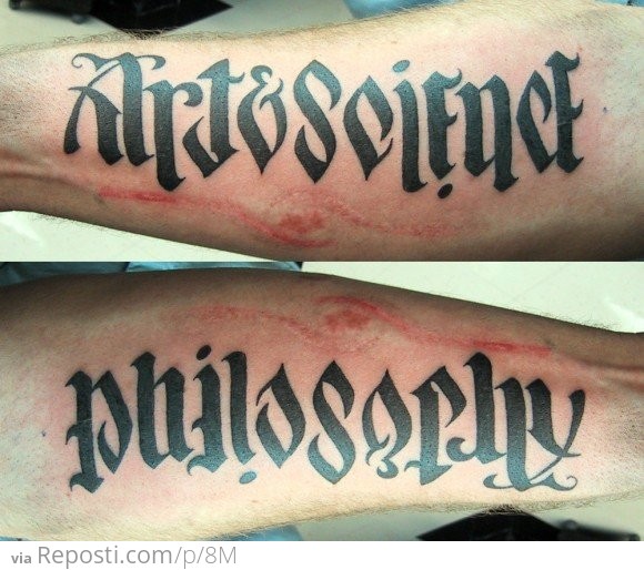 Art & Science - Philosophy Tattoo