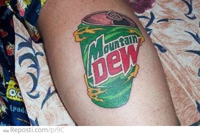 Mountain Dew Tattoo