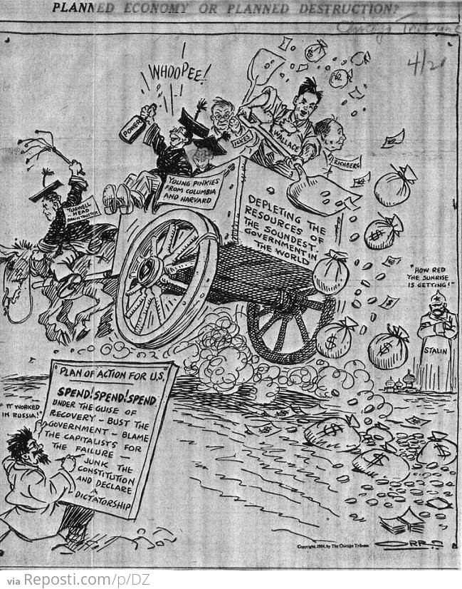 Editorial Cartoon - Circa 1934