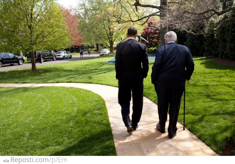 President Barack Obama Walking
