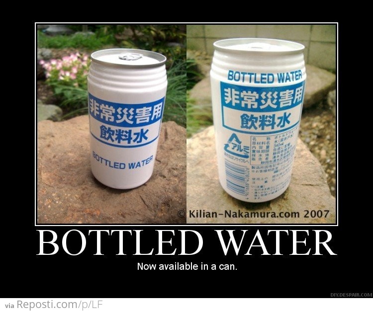 Bottled Water Can