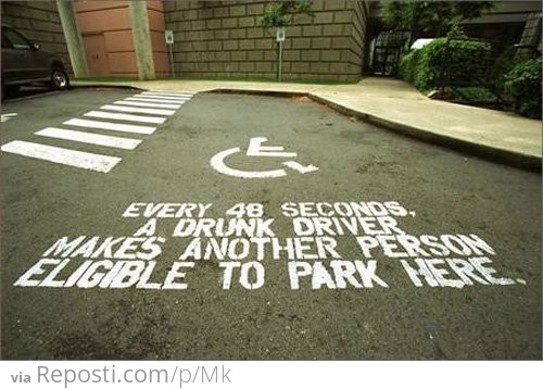 Drunk Driving Parking Spot