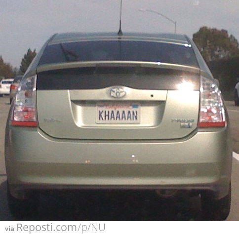 Khaaaan License Plate