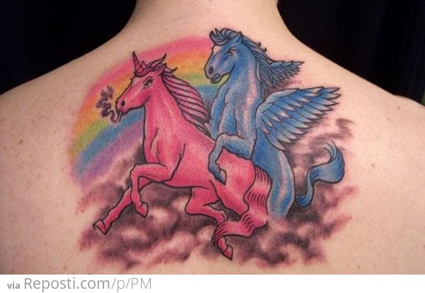 Unicorn Sex Tattoo