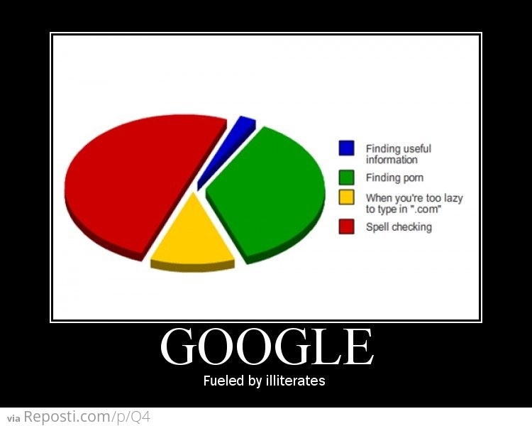 Google Usage Pie Chart