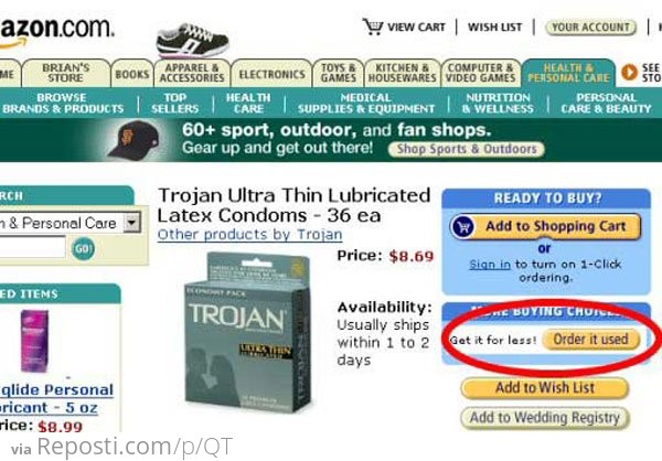 Buy Used Trojan On Amazon