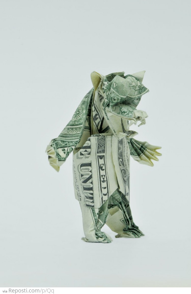 One Dollar Bill Bear