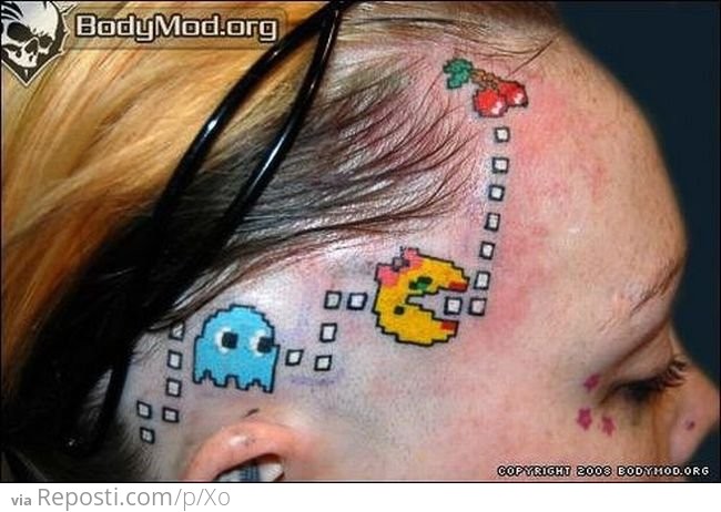 Pac Man Tattoo