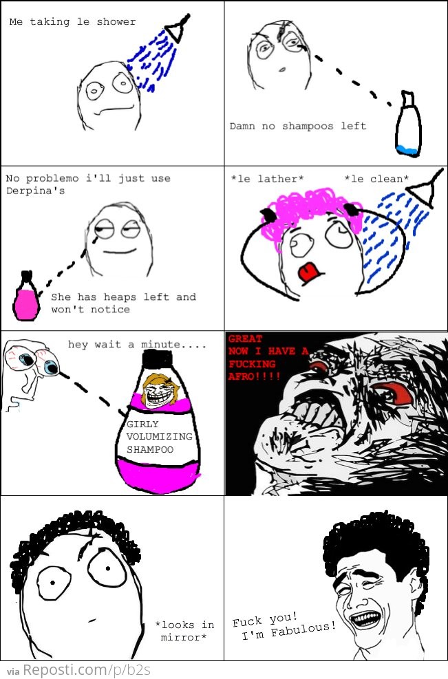 Shampoo rage