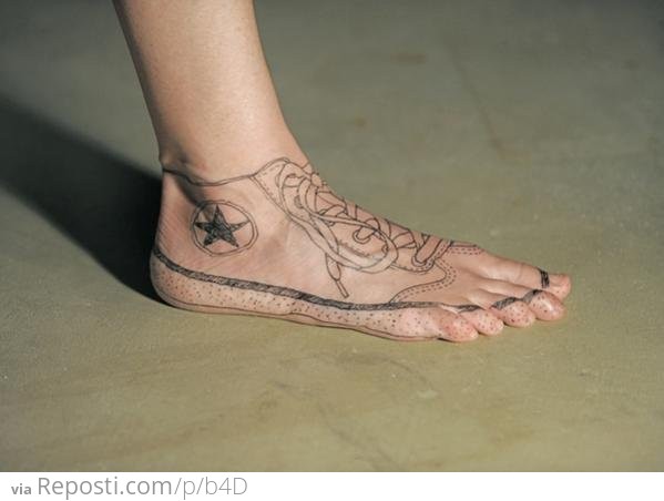 Shoe Tattoo