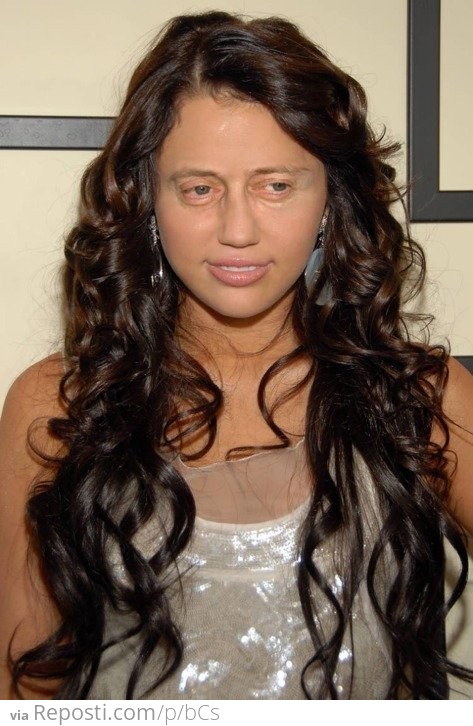 Miley Cyrus with Steve Busceme's Eyes