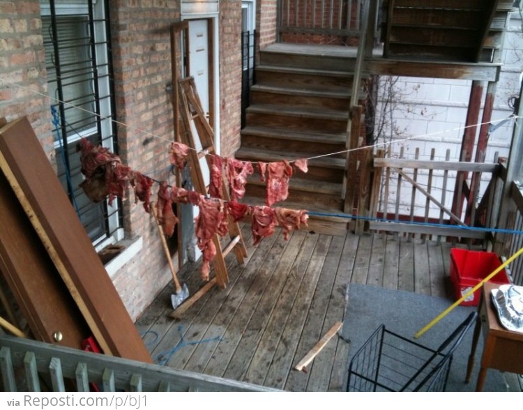How my neighbour Jerks his Meat