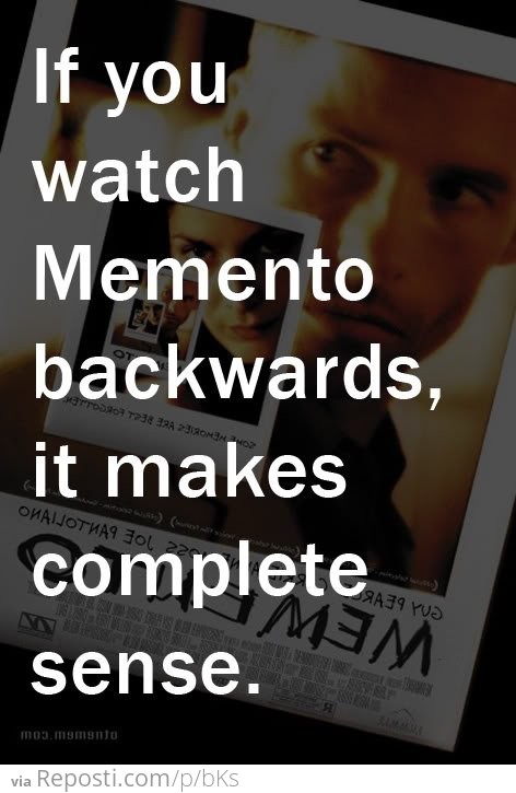 Memento Backwards