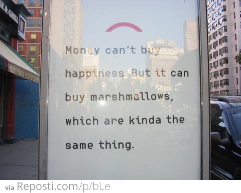 Money Can't Buy Happiness