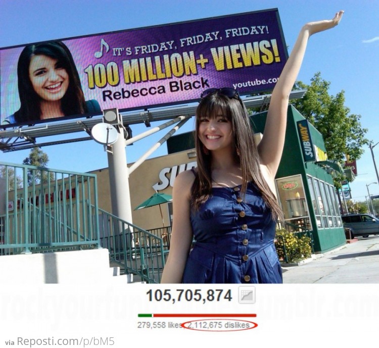 Rebecca Black Gets 100 Million Views