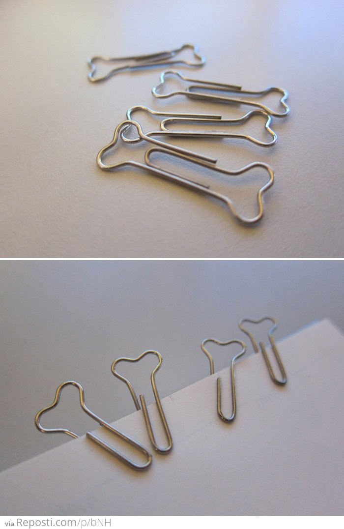 Dog 'Bone' Paperclips