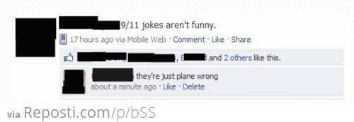 9/11 jokes aren't funny