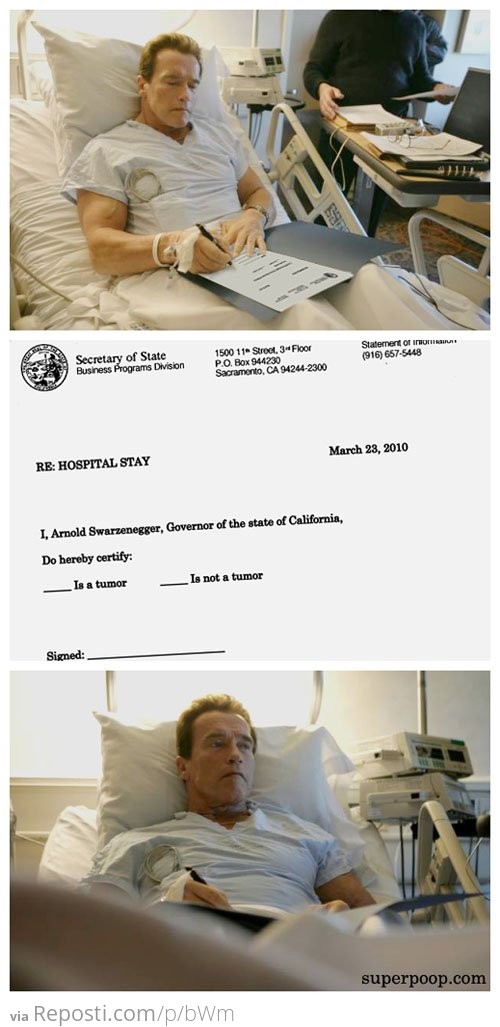 Arnie's Hospital Stay