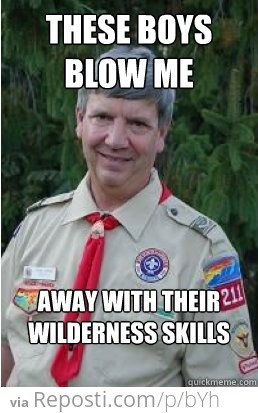Harmless boyscout leader