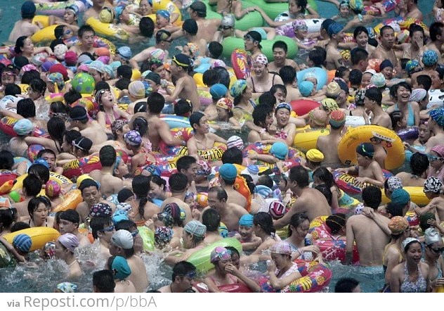 Crowded Pool