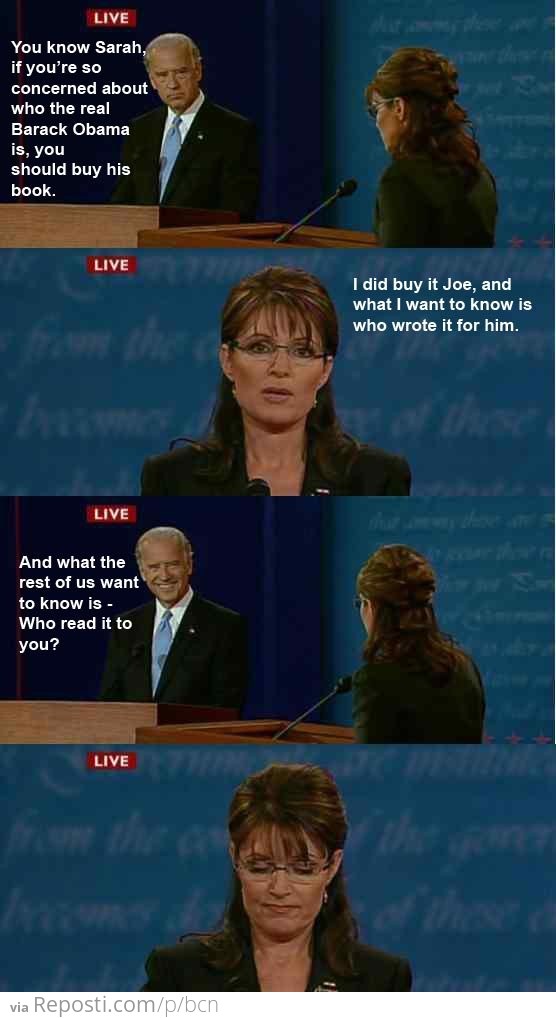 Palin Reads Obama's Book