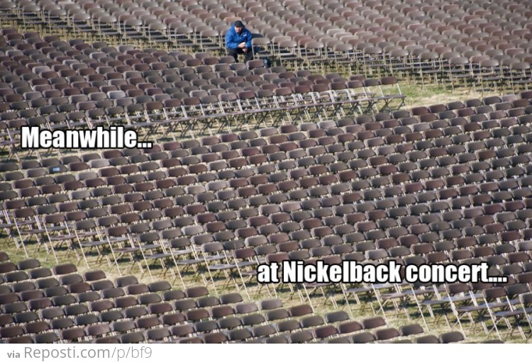 Meanwhile at The Nickleback Concert