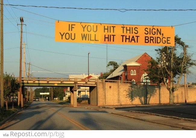 If You Hit This Sign