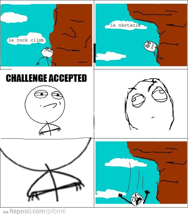 Rock Climbing Challenge Accepted