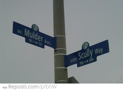 Mulder and Scully Street