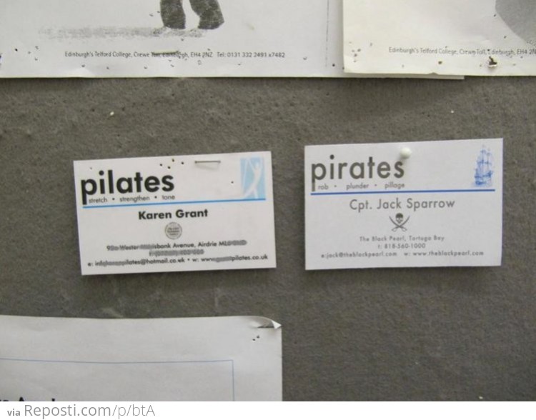 Pilates or Pirates