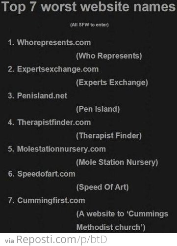 7 worst domain names