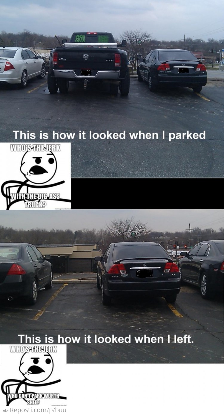 Parking: Before and after