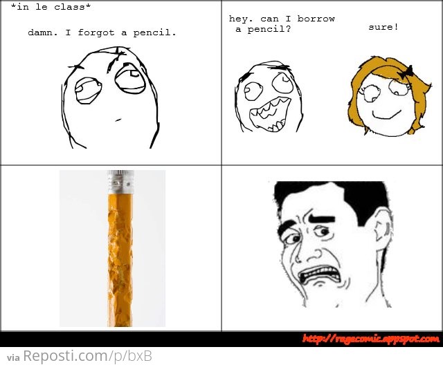 Chewed Pencil rage