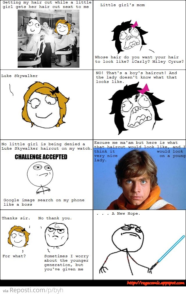 Luke Skywalker Haircut