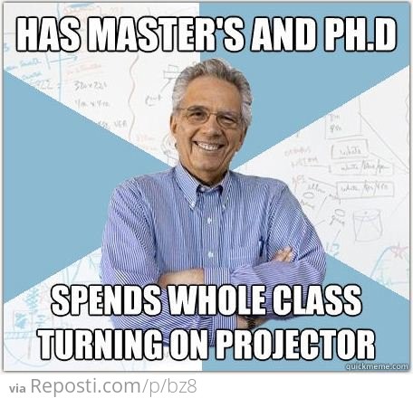 Has Masters & Ph.D