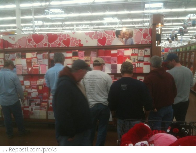 4:00 PM, Valentine's Day at Walmart