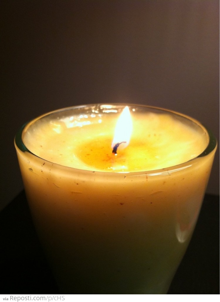 Bacon fat candle... it smells awesome