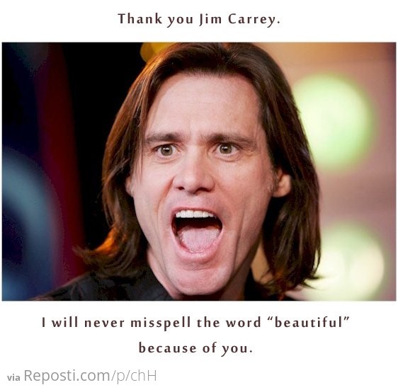 Thank You Jim Carrey