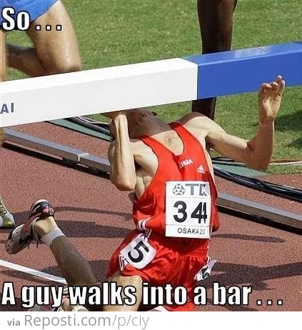 So a guy walks into a bar