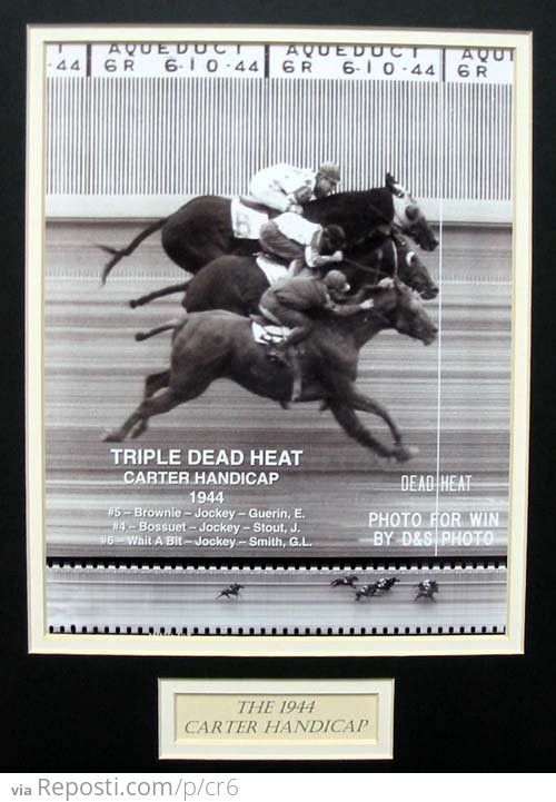 The Carter Handicap 1944: Triple Dead Heat