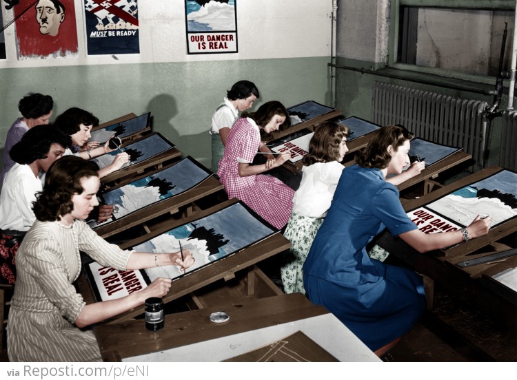 World War II propaganda poster artists