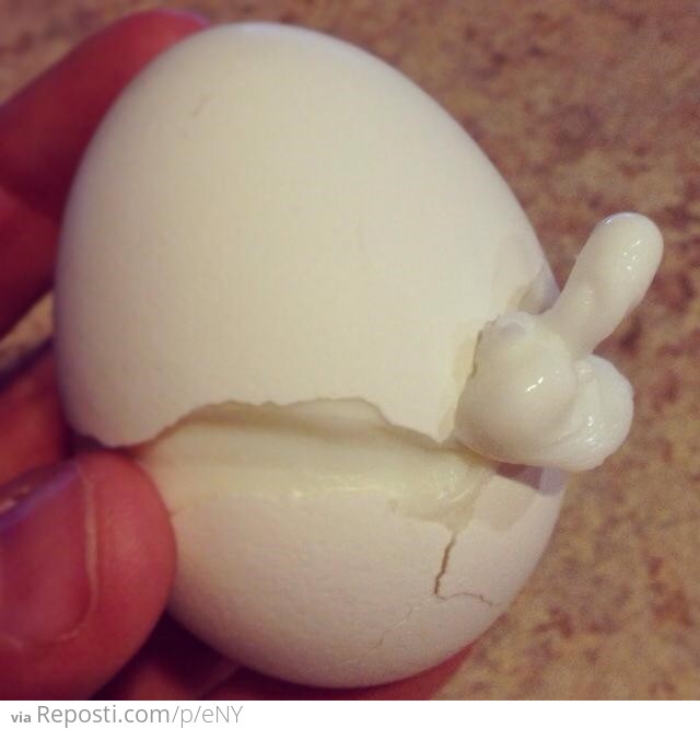 My egg grew a penis... Happy Easter!