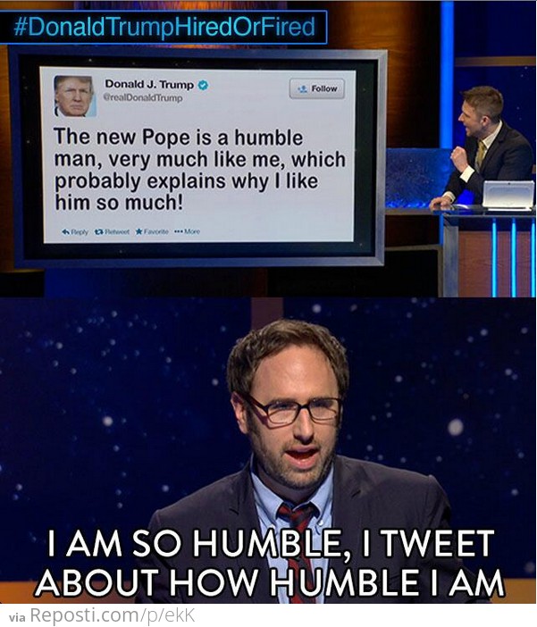 Donald Trump Is Humble