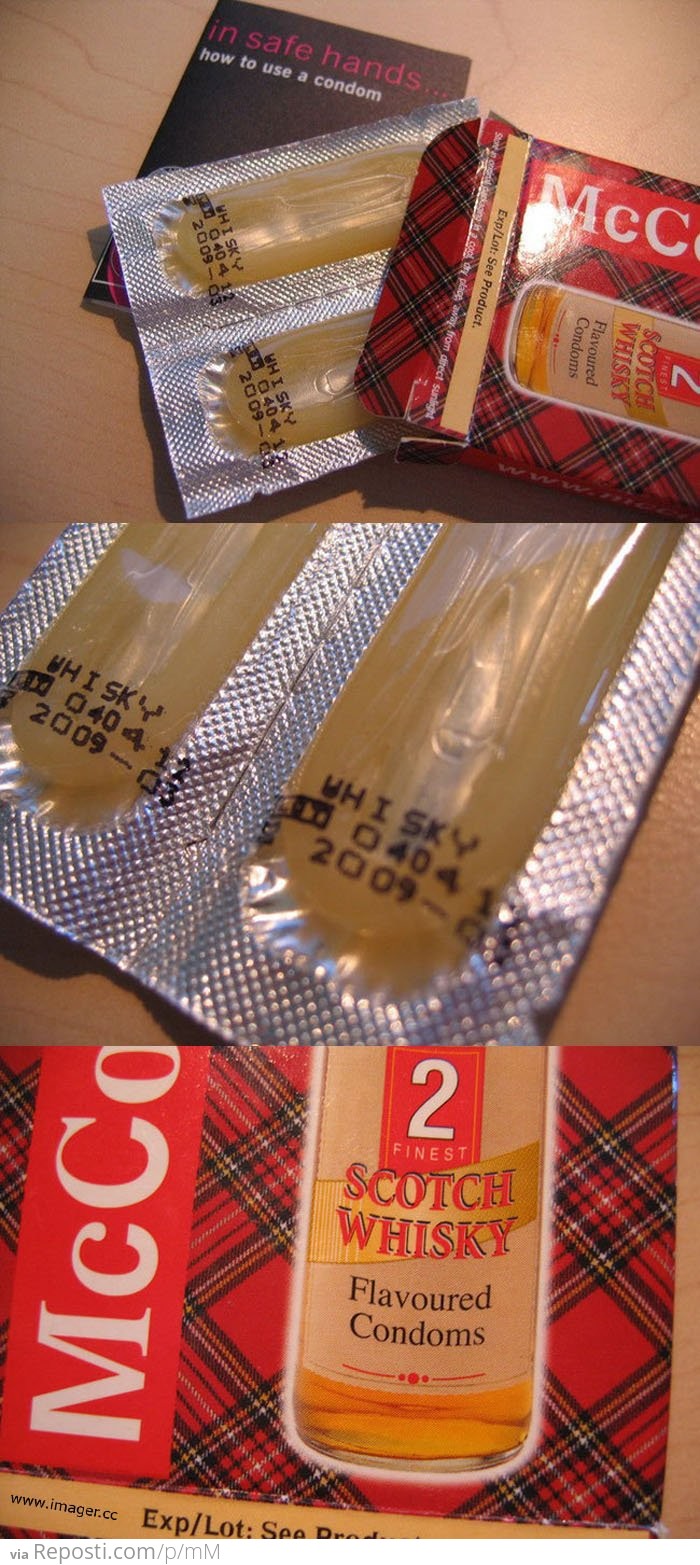Whiskey Flavored Condoms