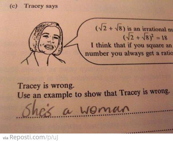 Tracey Is Wrong
