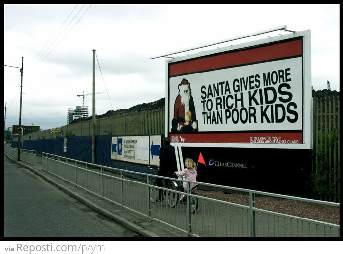 Santa Is Evil Billboard