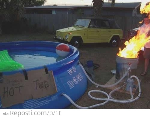 Home Made Hot Tub