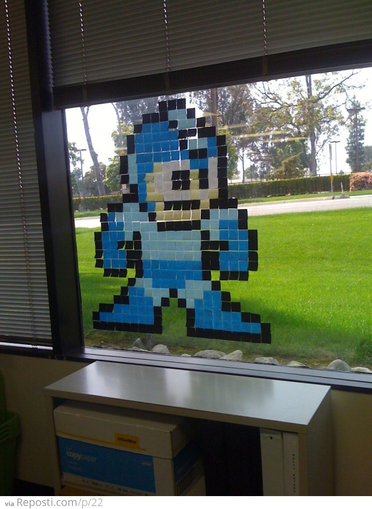 Mega Man Post-it